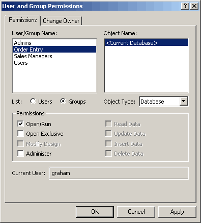Gewähren von Berechtigungen für eine Datenbank und ihre Objekte 3