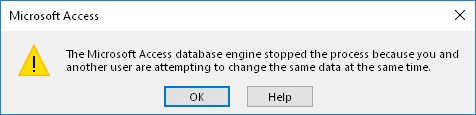 Microsoft Jet-Datenbank-Engine hat den Prozess gestoppt