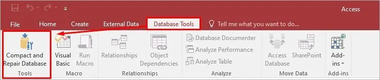 Microsoft Access unterstützt das Dateiformat nicht