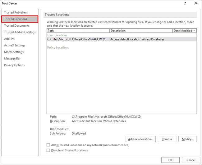 MS Access-Assistent nicht funktioniert
