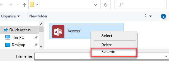 Microsoft Access Can’t Complete the Output Operation